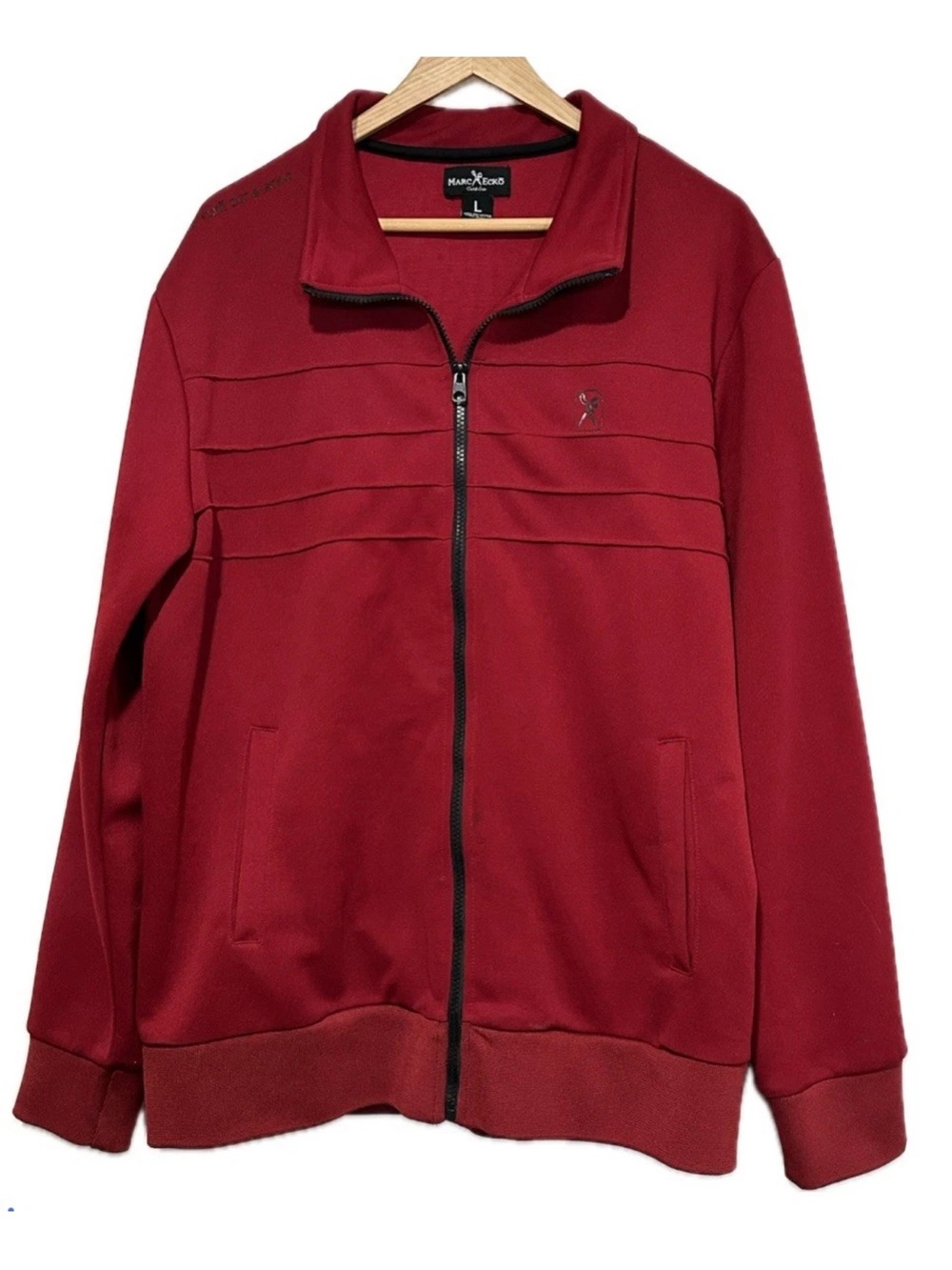 Marc Ecko Track Jacket Mens Large Red Cut and Sew Gorp Casual Streetwear